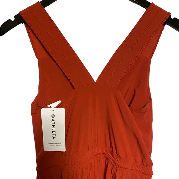 NWT Athleta Red Jumpsuit Size 0 - Picture 7 of 8